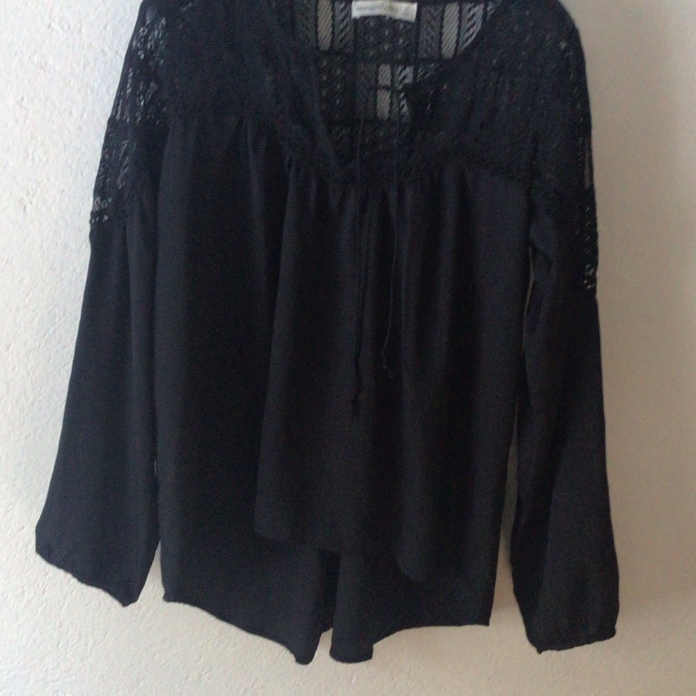 Abercrombie & Fitch Black Lace Blouse